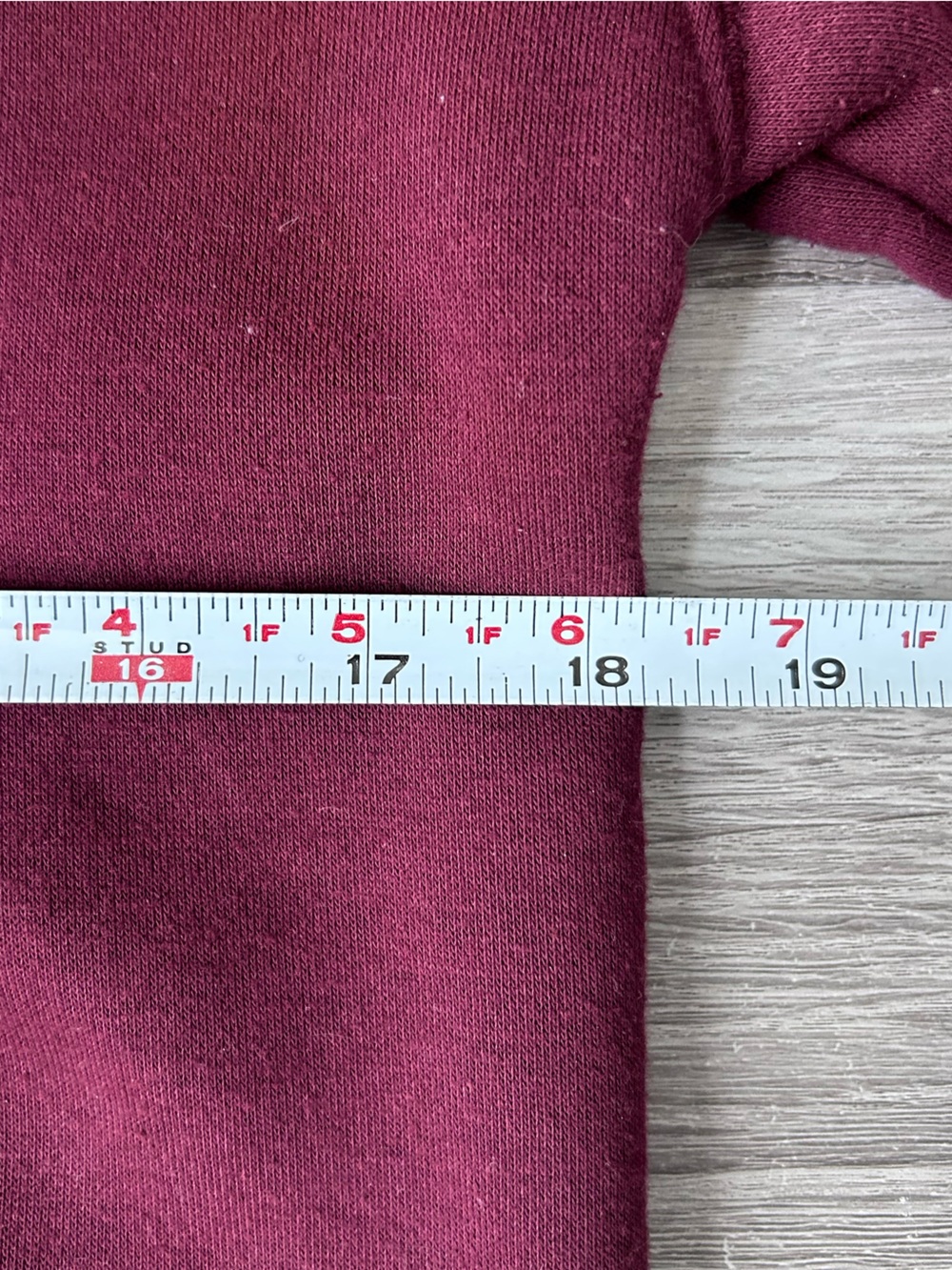 Brunette The Label Women’s Burgundy Sweatshirt size xxs - Picture 4 of 8
